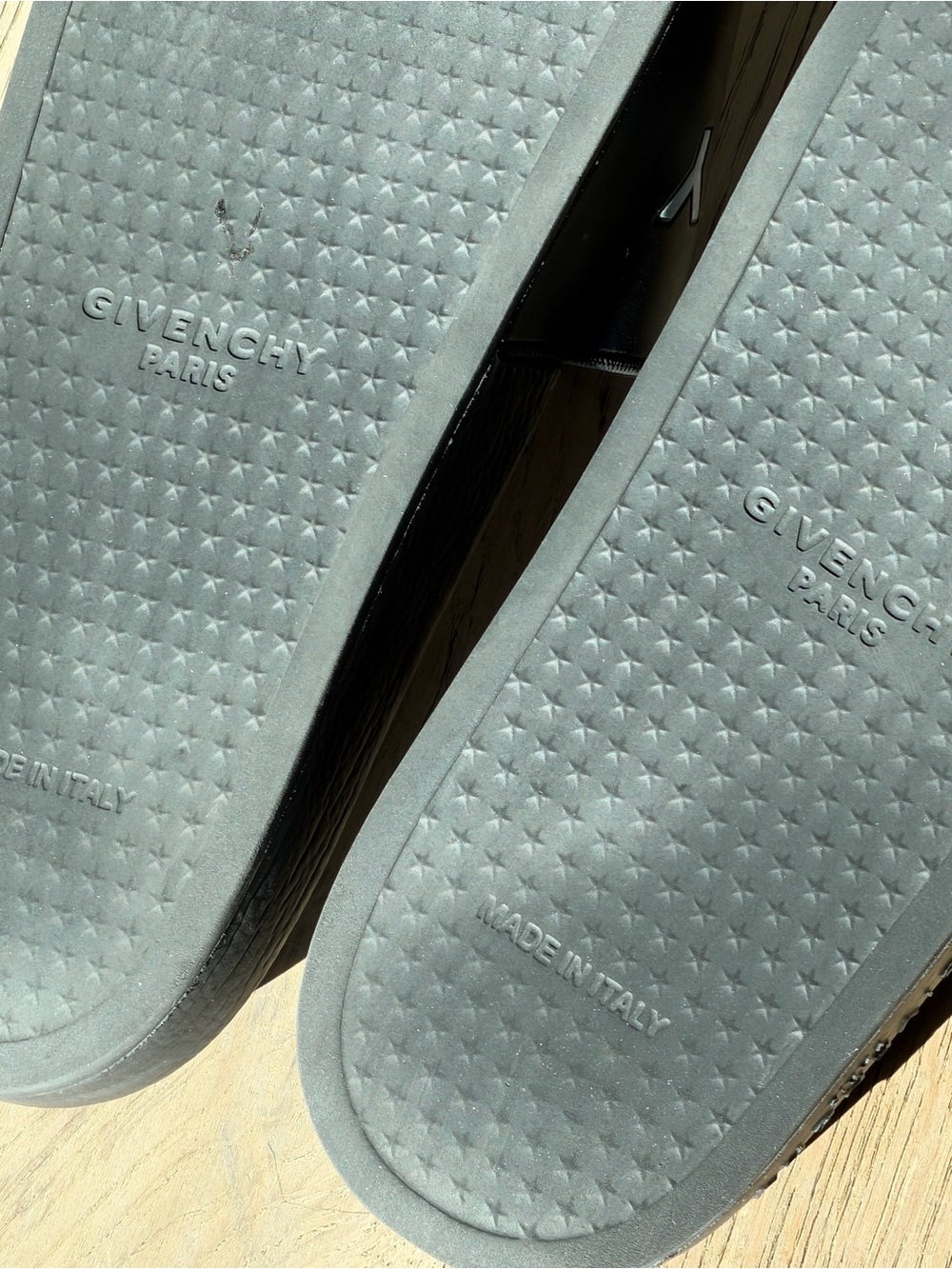 Givenchy Black Pool Slide Sandal with White Logo - Picture 9 of 9